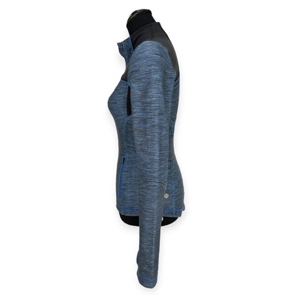 Lululemon | Size 4 | Blue / Black Slub Denim Reversible Limitless Forme Jacket - Picture 6 of 12